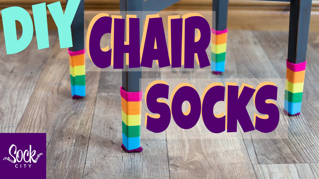 Fast & Easy DIY Chair Socks, Floor & Chair Protecters, Rainbow Sock Decor