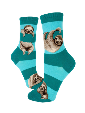 Women's Sloth Stripe Socks