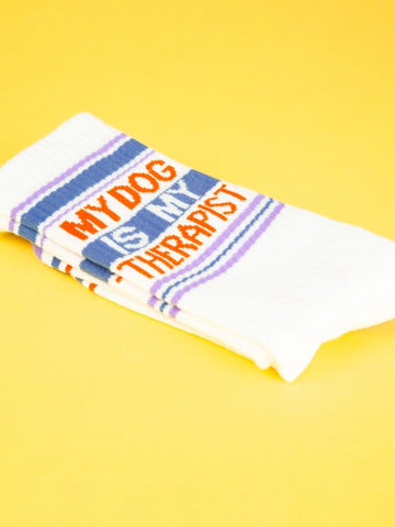 Women's Dog Is My Therapist Socks