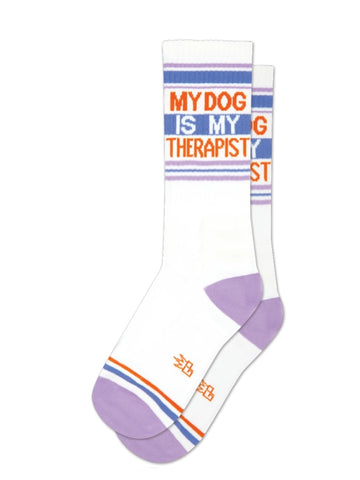 Men's Dog Is My Therapist Socks