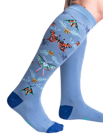 Women's Butterfly In The Sky Knee High Socks