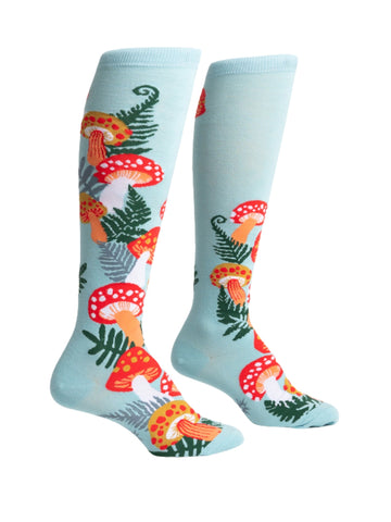 Women's Wonderland Mushroom Knee High Socks