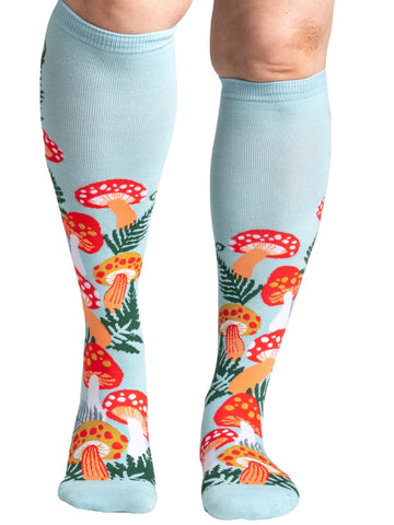 Women's Wonderland Mushroom Knee High Socks