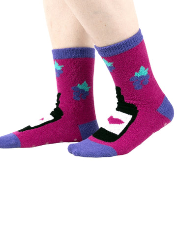 Women's Fuzzy You Are Really Grape Socks