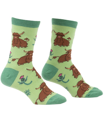 Women's Hardy Highland Cow Socks