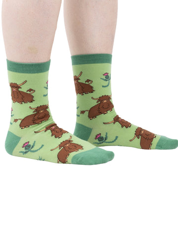 Women's Hardy Highland Cow Socks