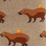 Men's Bamboo Capybara Orange Socks