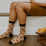 Men's Bamboo Capybara Orange Socks