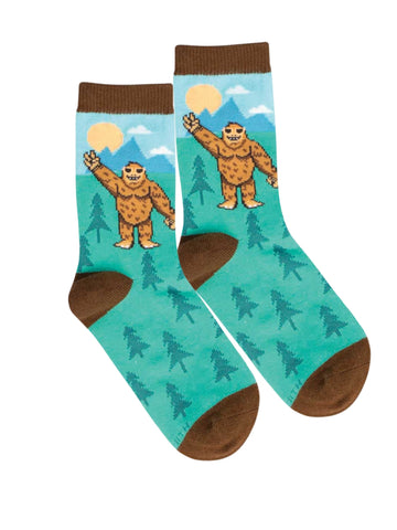 Kid's Peace Out Bigfoot Socks