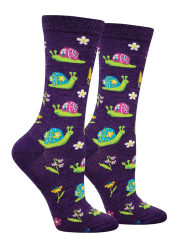 Women's Bamboo Scenic Snail Socks