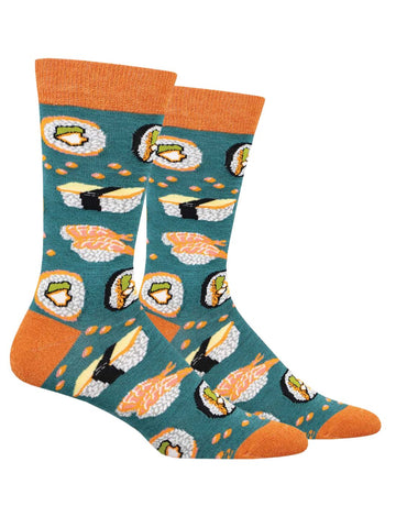 Men's Bamboo Sushi Come, Sushi Go Socks