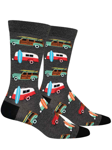 Men's Bamboo Woodies On The Wharf Socks
