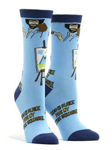 Women's Bob Ross - Little Squirrel Socks