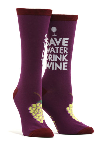 Women's Drink Wine Socks