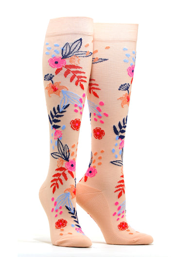 Women's Floral Compression Socks