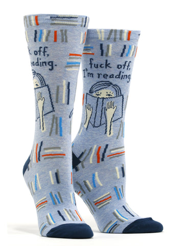 Women's Fuck Off, I'm Reading Socks
