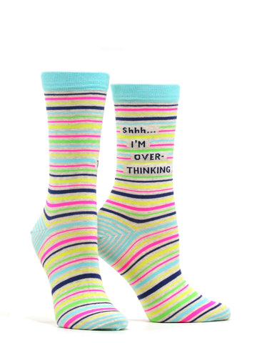 Women's Shhh... I'm Overthinking Socks