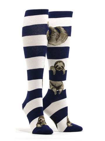 Women's Sloth Stripe Socks