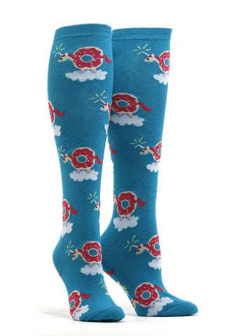 Women's Donuticorn Knee High Socks