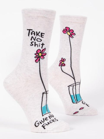 Women's Take No Shit Give No Fucks Socks