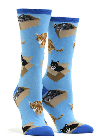 Women's Cat In A Box Socks