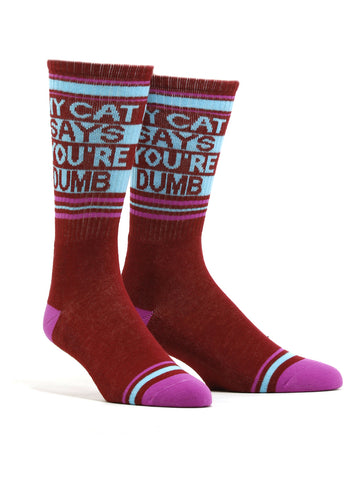 Men's My Cat Says Your Dumb Socks