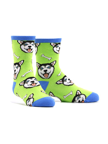 Kid's Happy Husky Socks