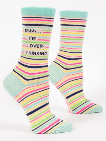 Women's Shhh... I'm Overthinking Socks