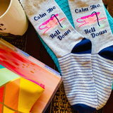 Women's Calm The Hell Down Socks