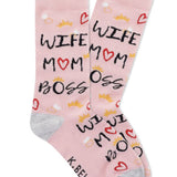 Women's Wife Mom Boss Socks