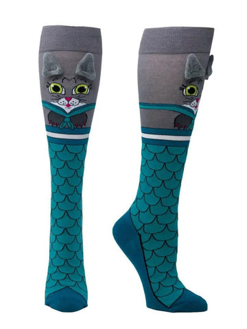 Women's Cat Mermaid Socks