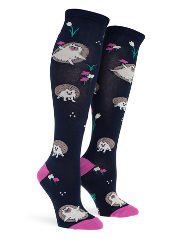 Women's Rollin' With My Hedgehog Knee High Socks