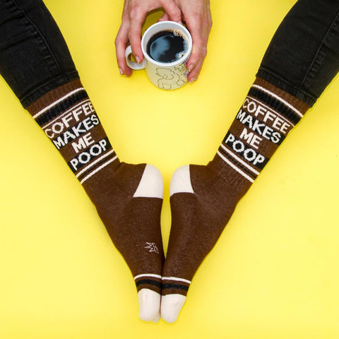 Men's Coffee Makes Me Poop Socks