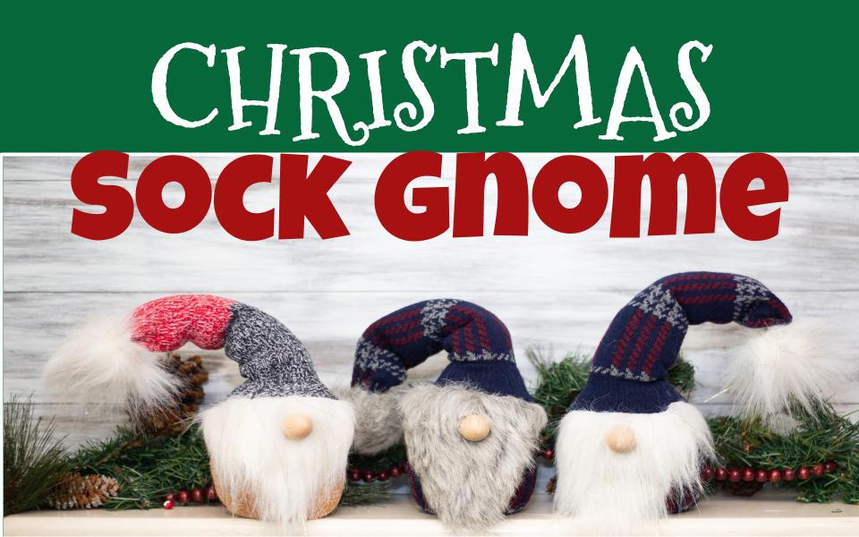 Easy Christmas Sock Gnome