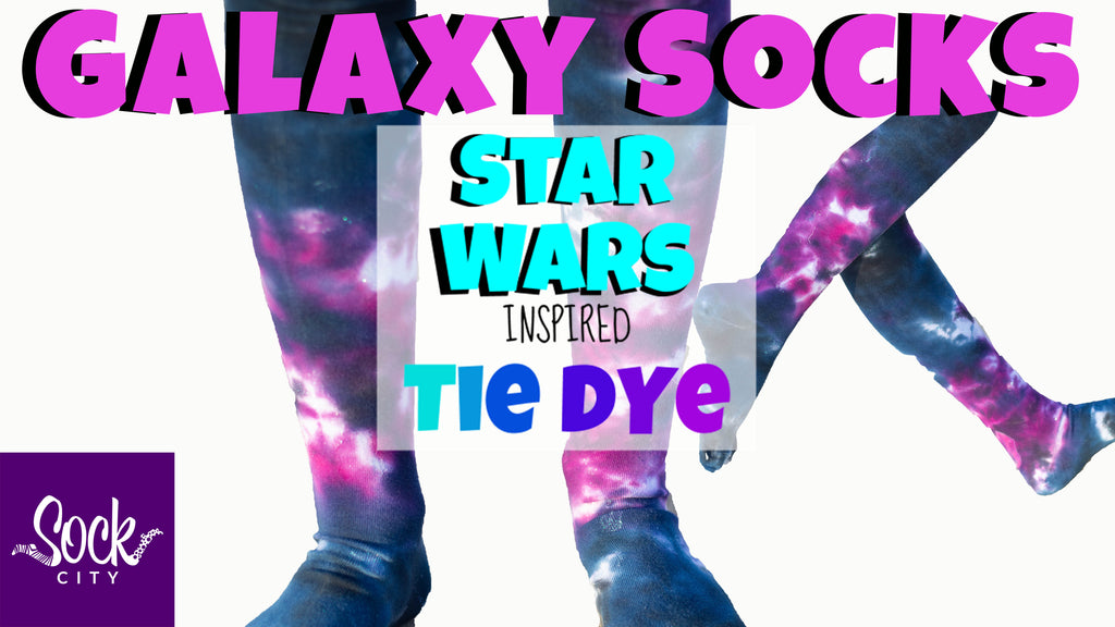 How to make Galaxy Socks | Star Wars Inspired Tie Dye Socks | Episode 5/7