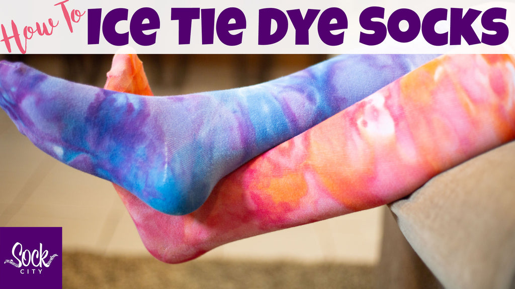 How to Ice Tie Dye Socks | Watercolor Effect Socks | Fun Sock Creations