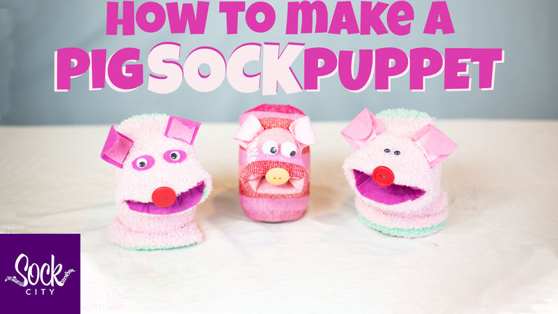 Make a Pig Sock Puppet | Three Little Pigs and Big Bad Wolf Puppet Show Series