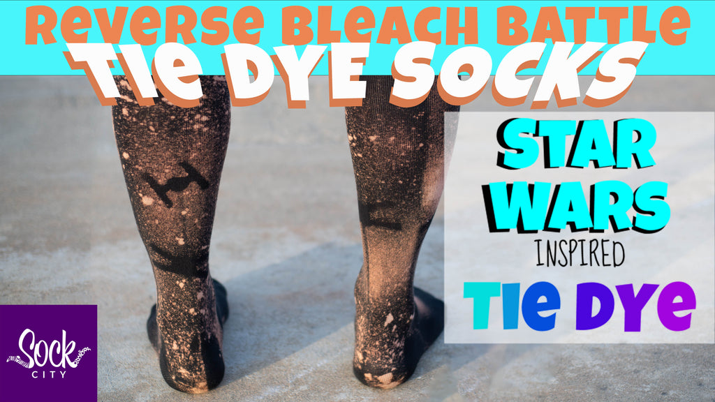 Easy and Fast Reverse Bleach Socks | DIY Star Wars Inspired Tie Dye Socks | Episode 7/7