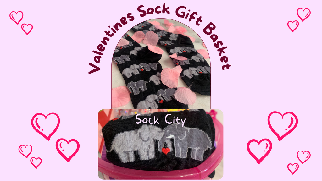 Valentines Sock Gift Basket | Sock City