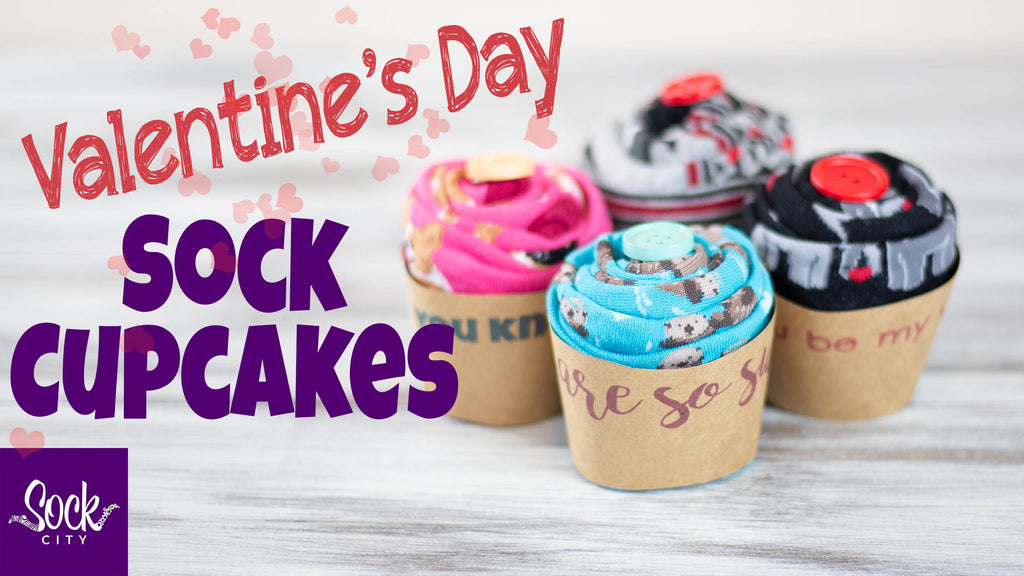 How to Make Valentine's Day Sock Cupcakes