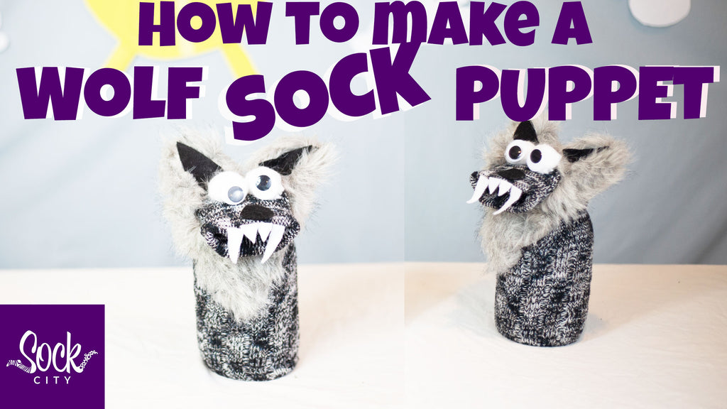How to Make a Wolf Sock Puppet | Fast & Easy DIY | Puppet Show Series #2