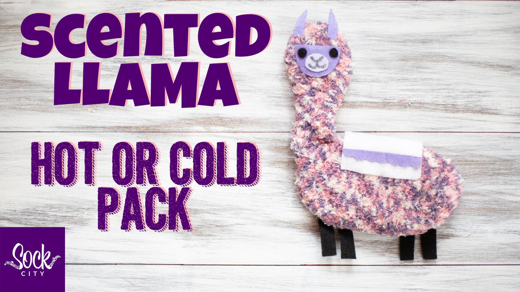 DIY Scented Llama Hot or Cold Pack Compress | Made from One Sock