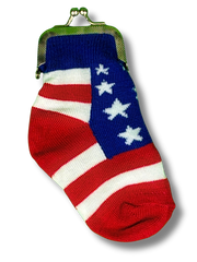 Americana Sock Coin Purse