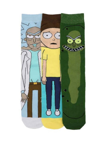 Rick & Morty 3 Pack Socks