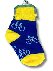 Bicycle Sock Coin Purse
