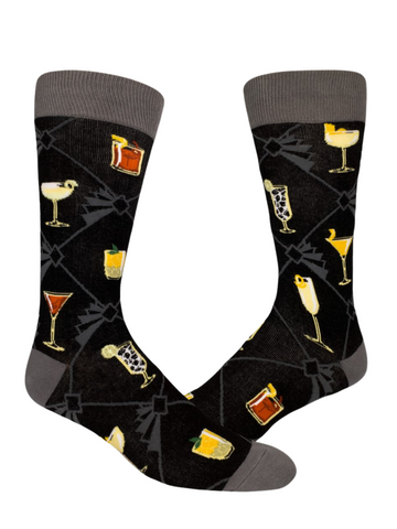 Men's Speakeasy Cocktails Socks