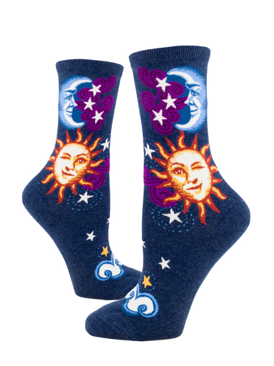 Women's Celestial Sun & Moon Socks