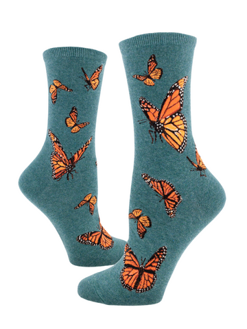 Women's Monarch Butterfly Socks