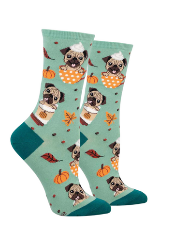 Women's Pugkin Spice Latte Socks