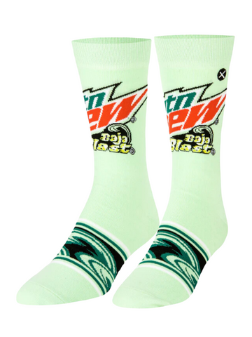 Men's Mountain Dew Baja Blast Socks